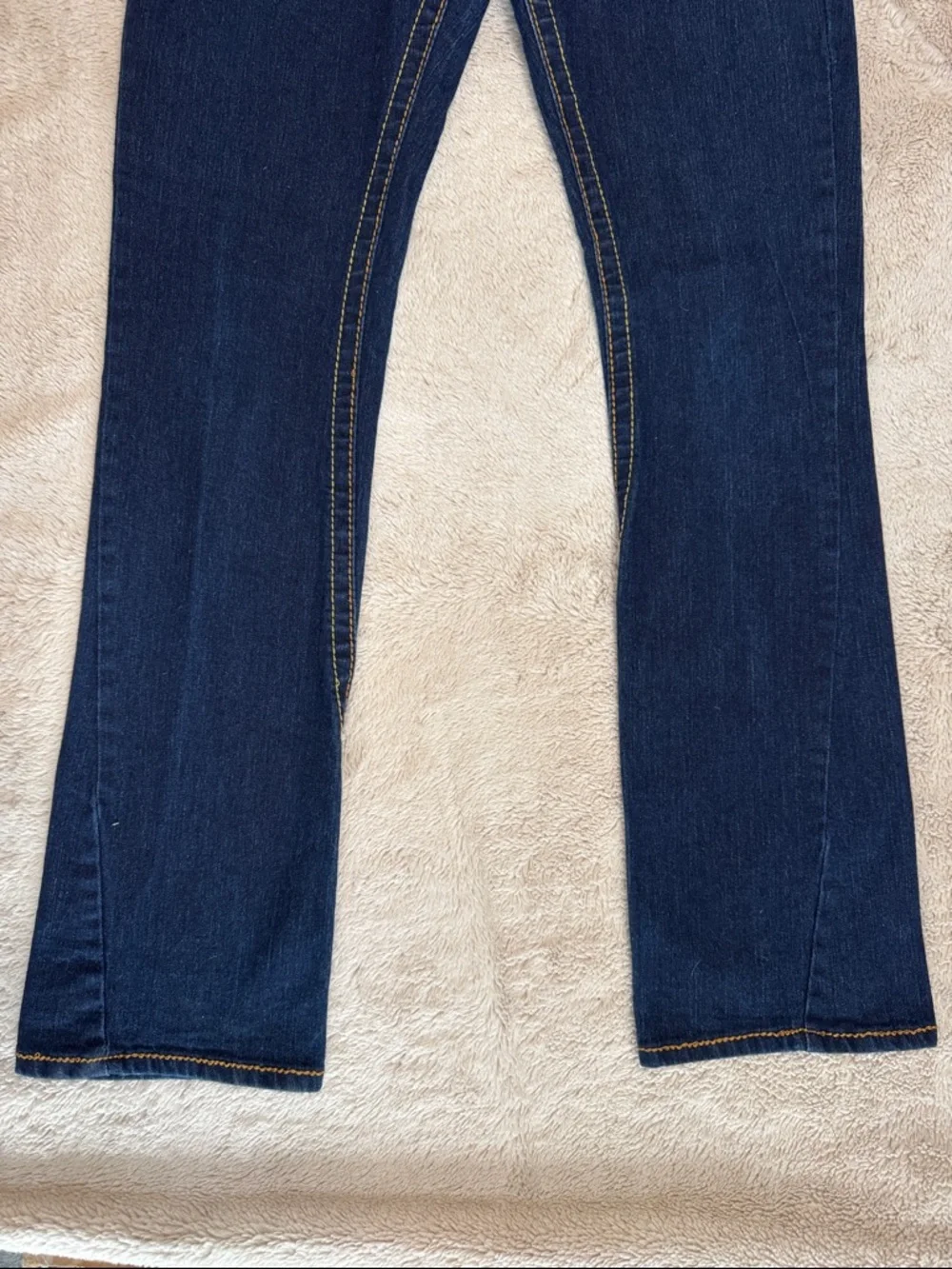 True Religion Joey Super T Indigo Dark Wash Flared Leg Jeans sz 31 - Picture 4 of 12